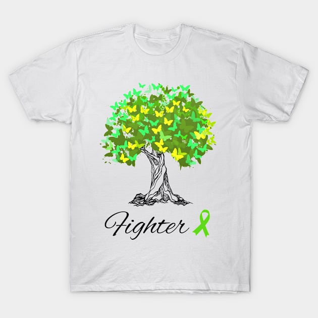 Raising Support & Awareness Fighter Tree With Butterflies T-Shirt by MerchAndrey